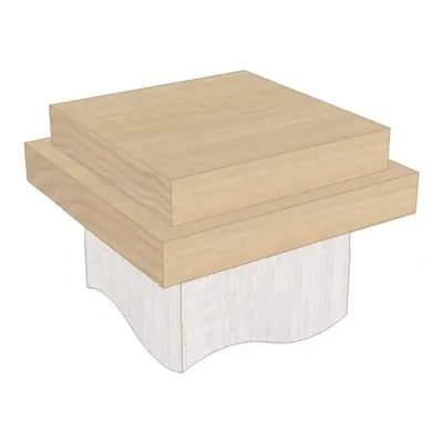 Double stack newel post cap
