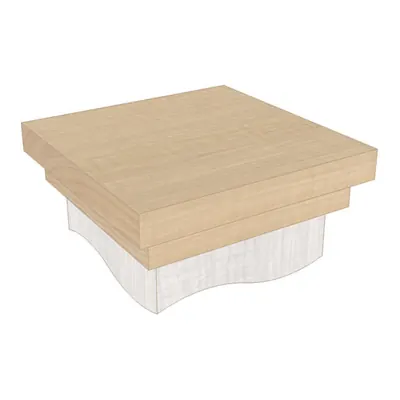 Plain newel post cap