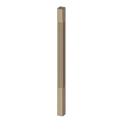 Two flute wood spindle
